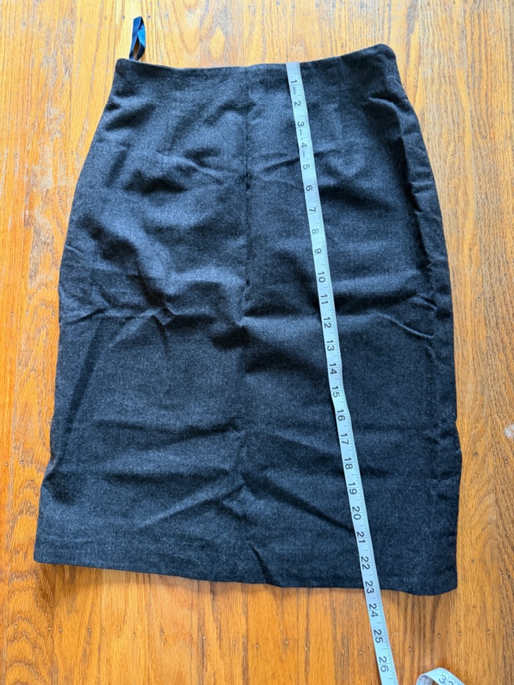 Burberry Vintage Black Wool Pencil Skirt